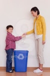 Mother and son throwing rubbit 이미지 (126454607) - 게티이미지뱅크 Mother and son throwing rubbit