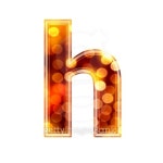 3d letter with glowing lights texture - h 이미지 (126419936) - 게티이미지뱅크 3d letter with glowing lights texture - h