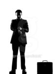 silhouette man waiting checking the time 이미지 (111942096) - 게티이미지뱅크 silhouette man waiting checking the time