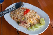 Pork fried rice on the table 이미지 (452675765) - 게티이미지뱅크 Pork fried rice on the table