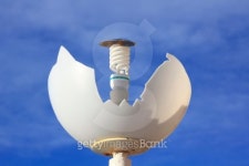 broken by vandalism lamp with energy saving light bulb 이미지 (503808449) - 게티이미지뱅크 broken by vandalism lamp with...