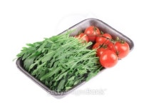 Tomatoes and arugula in plastic box. 이미지 (483449113) - 게티이미지뱅크 Tomatoes and arugula in plastic box.