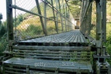 Metallic bridge over Madki Khola-river. Nepal. 0590 이미지 (509139177) - 게티이미지뱅크 Metallic bridge over Madki Khola...