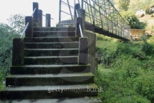 Metallic bridge over Madki Khola-river. Nepal. 0589 이미지 (509136851) - 게티이미지뱅크 Metallic bridge over Madki Khola...