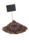 포인테 커피(Po!nte Coffee) | Heap of coffee beans with a pointer for your text, 이미지... Heap of coffee beans with a pointer for your text,