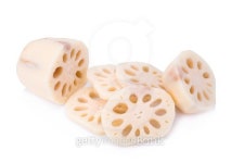 Lotus root on white background 이미지 (499476338) - 게티이미지뱅크 Lotus root on white background