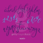 Vector handwritten fountain pen font 이미지 (490181668) - 게티이미지뱅크 Vector handwritten fountain pen font