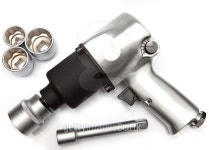 air impact wrench and edge heads on white background 이미지 (477402348) - 게티이미지뱅크 air impact wrench and edge heads on...