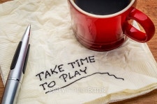 Take time to play advice on napkin 이미지 (482329348) - 게티이미지뱅크 Take time to play advice on napkin