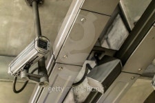 CCTV camera and public loudspeaker 이미지 (488441956) - 게티이미지뱅크 CCTV camera and public loudspeaker