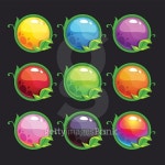 퍼니버튼(Funny Button) | Funny cartoon colorful round buttons 이미지 (497263240) - 게티이미지뱅크 Funny cartoon colorful round buttons