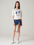 케이엔지패션 | SSF SHOP - 삼성물산 패션부문 온라인 공식몰 화이트 싱글 드로잉 라운드넥 티셔츠