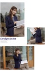 클릭앤퍼니 - 뮤릿배색 니트 가디건자켓