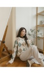 블리 자가드 아가일 가디건 여성 데일리룩 | 마이더스비 블리 자가드 아가일 가디건 | 마이더스비