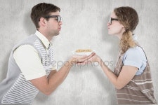 괴짜 hipster 몇 지주 파스타