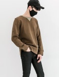 STYLEBY205 | 스타일맨 - styleman CUTTING SWEATSHIRT_KHAKI