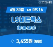 아워홈LS네트웍스상주점 | (종목상세정보) 30일 LS네트웍스 증시현황 3,455원