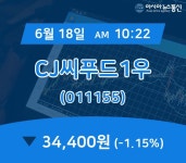 주) 현진씨푸드 | (아통경제) 18일 CJ씨푸드1우 현재가 34,400원