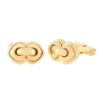 Bvlgari Red Enamel Yellow Gold Cufflinks For Sale at 1stDibs Bvlgari Red Enamel Yellow Gold Cufflinks