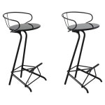리바웍스 | Pink Cotton Velvet and Black Lacquered Metal Italian Stools For Sale at 1stDibs Pink Cotton Velvet and Black Lacquered Metal...