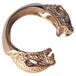 Double Head Jaguar Ring White Diamond Sterling Silver Cocktail Ring J Dauphin For Sale at 1stDibs | jaguar diamond ring Double...