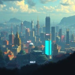 AI 이미지 생성기의 Skyline 프롬프트