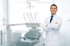 smiling male middle aged dentist Stock Photo | Adobe Stock smiling male middle aged dentist Stock Photo