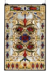 Astoria Grand Weissman Floral Stained Glass Window | Wayfair