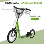 Aosom Youth Scooter, Teens Kick Scooter, Adjustable Handlebar Ride On Toy | Wayfair