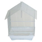 Tucker Murphy Pet™ Presswood Plastic Pointed Top Travel Bird Cage with Perch | Wayfair Presswood Plastic Pointed Top Travel...
