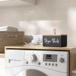 지케이마린 | CHUANGWENYI Dryer Sheet Holder, Wooden Laundry Sheets Container, Laundry Room Organization And Storage For Farmhouse Laundry Room...