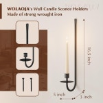 NIERBO Metal Wall Candle Sconce Holder Set Of 2 & Reviews | Wayfair