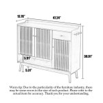 Finesse Furni Large storage full solid wood shoe cabinet | Wayfair