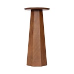 George Oliver Hemingson Sculptural Mango Wood Round Drink Table | Wayfair