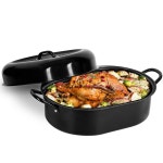 Granitestone Oval Roaster Pan, Small 16" Ultra Nonstick Roasting Pan & Reviews | Wayfair