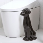 Allure Home Creations Black Lab Ceramic Toilet Brush And Holder by Allure Home Creation & Reviews | Wayfair