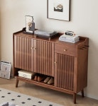 Finesse Furni Large storage full solid wood shoe cabinet | Wayfair