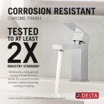 베노이엑스 | Delta Modern Single Hole Bathroom Faucet with Drain Assembly & Reviews | Wayfair