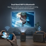 위맥스스토어 | WEMAX Google TV Projector, Netflix Officially Licensed 4K Support, Mini Projector with Wifi and Bluetooth, Smart Movie Projector...