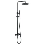 RBROHANT Exposed Pipe Shower System with 10" Overhead Shower, 3 Functions Tub Shower Faucet Sets with Rough-in Valve | Wayfair...
