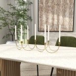 Birch Lane™ Milano Stainless Steel 7 Candle Candelabra | Wayfair