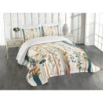 르봉드치포 | Ambesonne Floral Coverlet Set | Wayfair Floral Coverlet Set