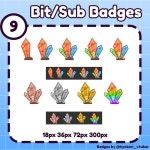 Crystal Badges - Hyokari - BOOTH