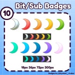 Basic Moon Badges - Hyokari - BOOTH