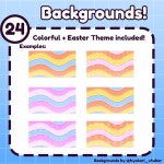 Colorful Backgrounds + Easter Theme Included - Hyokari - BOOTH