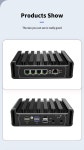 11th Gen Intel Core Mini Router i3 1115G4 2xDDR4 NVMe Firewall Appliance 4 Intel i225 2.5G LAN Fanless pfSense Firewall PC 8GB...