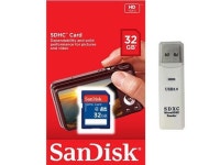 SanDisk 32GB Class 4 SD SDHC Flash Memory Card 32G SDSDB-032G 32 GB GIG with USB 3.0 Dual Slot Memory Card Reader - Newegg.com