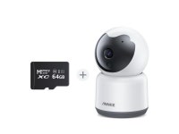 ANNKE 1080p WiFi Pan Tilt Camera, Two-Way Audio, Human Motion Detection, One-Touch Alarm, Cloud & Max. 128 GB Local Storage...