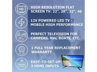 Transit 32 12 Volt DC Powered LED Flat Screen HDTV for RV Camper and Mobile Use - Newegg.com