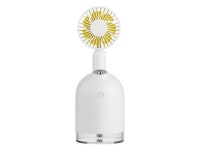 Handheld Mini Fan Multi-Function Spray Humidifier Handheld Desktop Fan, Support 3 Speed Control Rechargeable - Newegg.com